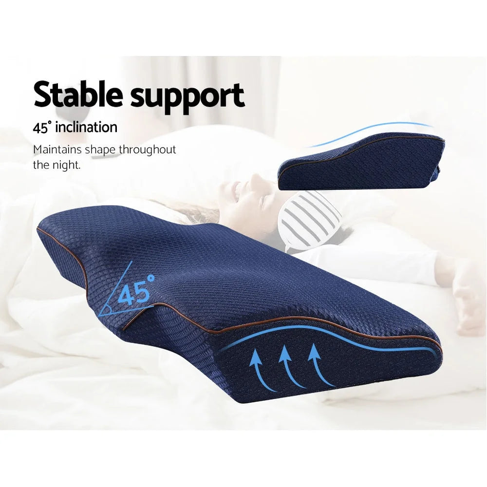 Memory foam pillow with neck pillows contour rebound