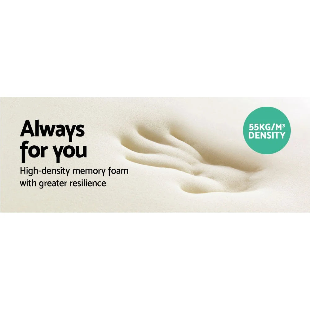Memory foam pillow with neck contour rebound