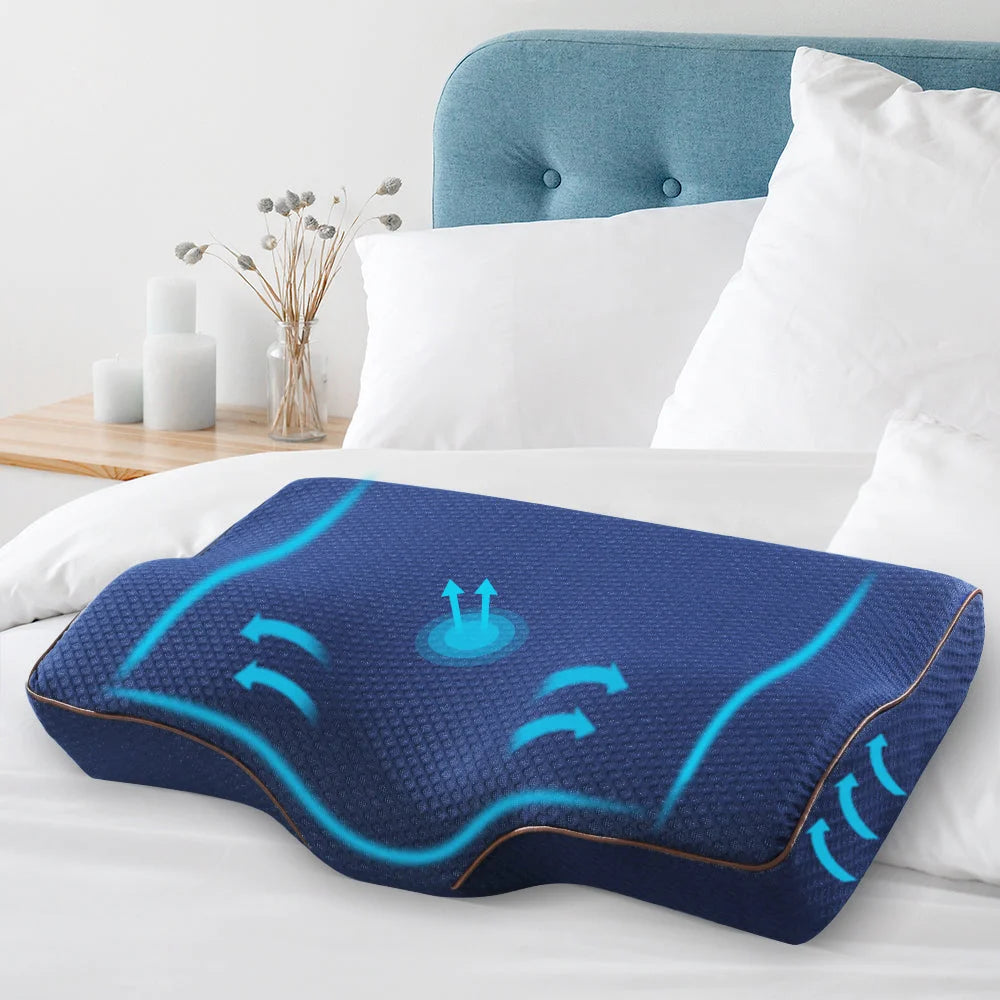 Memory Foam Pillow Neck Contour Rebound