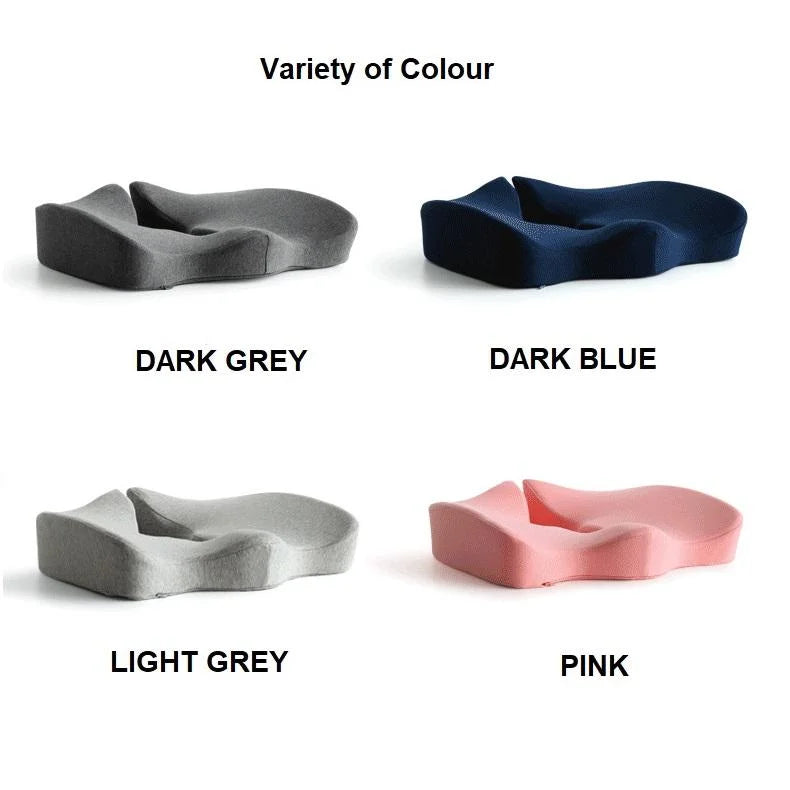 Memory Foam Seat Cushion Premium Coccyx Orthopedic Back