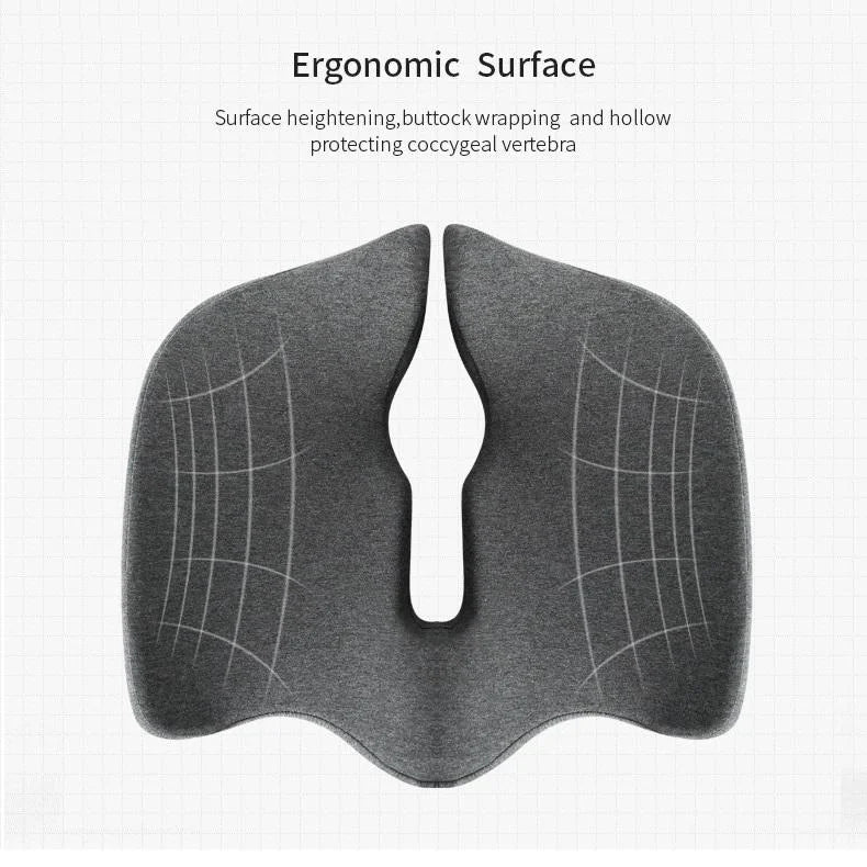 Memory Foam Seat Cushion Premium Coccyx Orthopedic Back