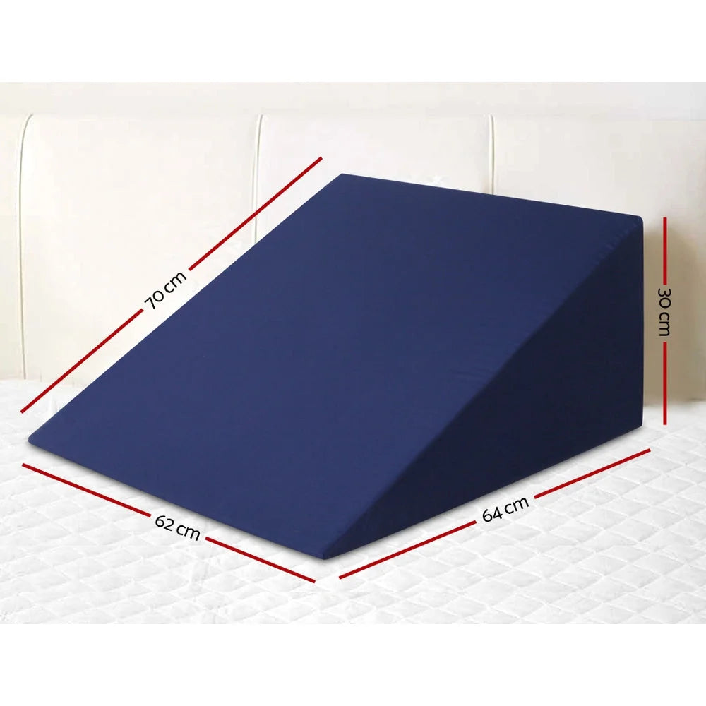 Memory Foam Wedge Pillow Set of 2 Bedding Neck Back Support