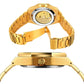 Men Automatic Mechanical Watch with Luminous Dial and Steel