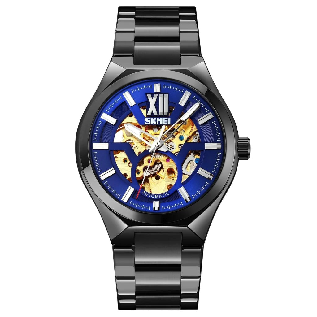 Men Automatic Mechanical Watch with Two-tone Stainless