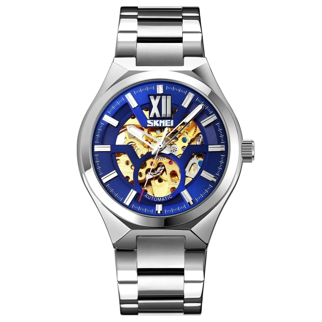 Men Automatic Mechanical Watch with Two-tone Stainless