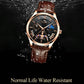 Men Luminous Casual Quartz Watch - 5606 - Between Rose Gold