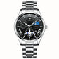 Men Luminous Casual Quartz Watch - 5606 - White Steel White