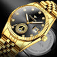 Men Luminous Quartz Watch with Calendar for Middle-aged