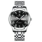 Men Luminous Quartz Watch with Roman Numeral Dial - Sporty