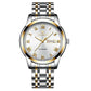 Men Luminous Quartz Watch with Roman Numeral Dial - Sporty