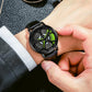 Men Mesh Belt Quartz Watch with 3d Oval Hollow out Wheel