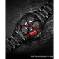 Men Mesh Belt Quartz Watch with 3d Oval Hollow out Wheel