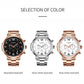 Men Multifunction Steel Quartz Watch with Steel Strap