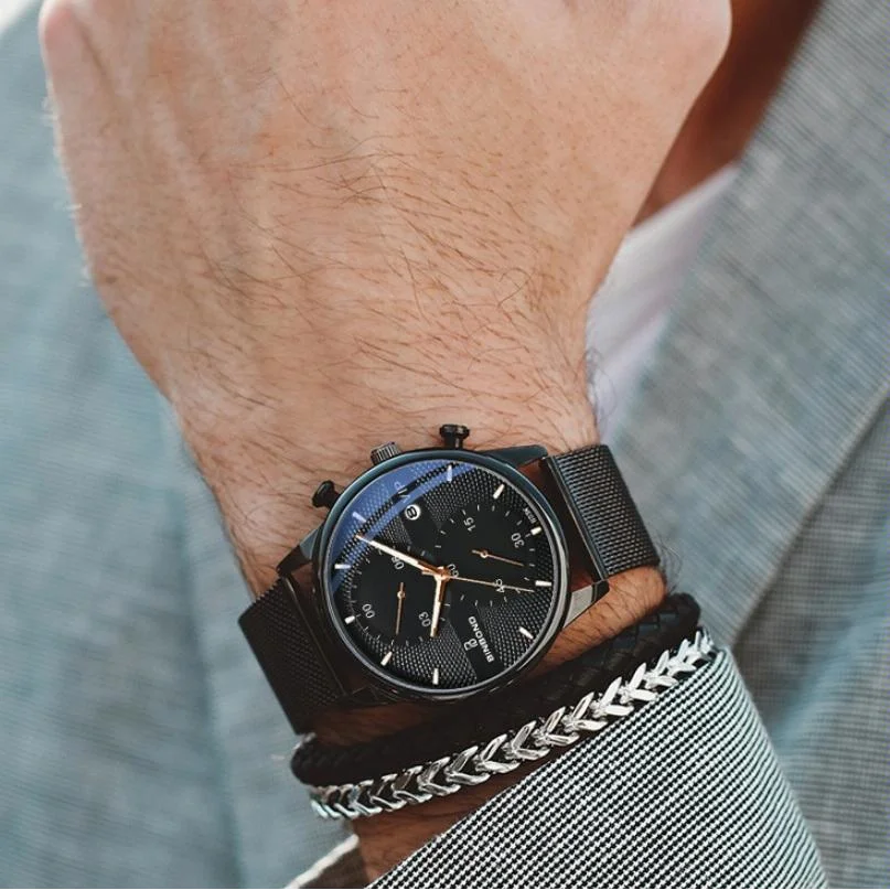 Men Multifunctional Luminous Quartz Watch - Business Style