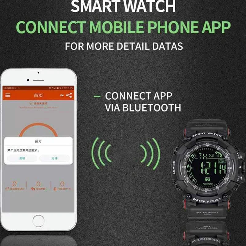 Men Multifunctional Waterproof Bluetooth Smart Electronic