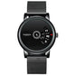Men Non-pointer Quartz Watch - S230 - Black Mash Black