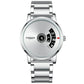 Men Non-pointer Quartz Watch - S230 - White Mash White