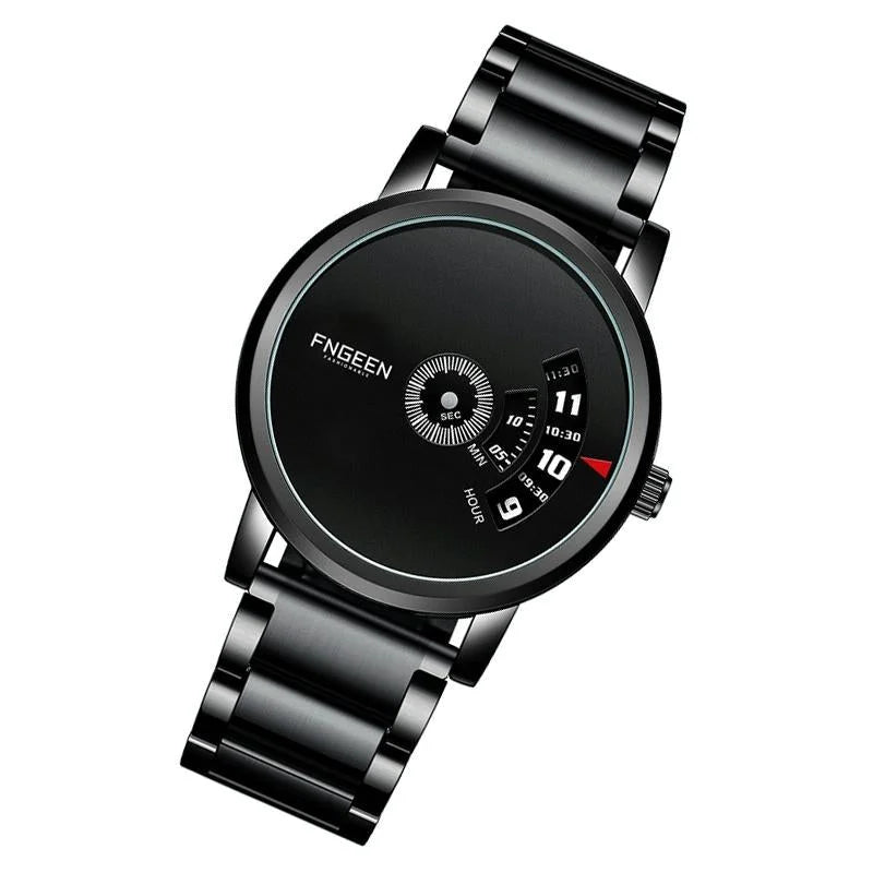 Men Non-pointer Quartz Watch - S230 - White Mash White