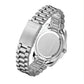 Men Quartz Watch with Diamond-encrusted Roman Numeral Dial