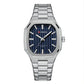 Men Quartz Watch with Steel Strap for Business - White