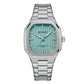 Men Quartz Watch with Steel Strap for Business - White