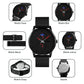 Men Simple Business Sports Watch - Quartz Movement - Red