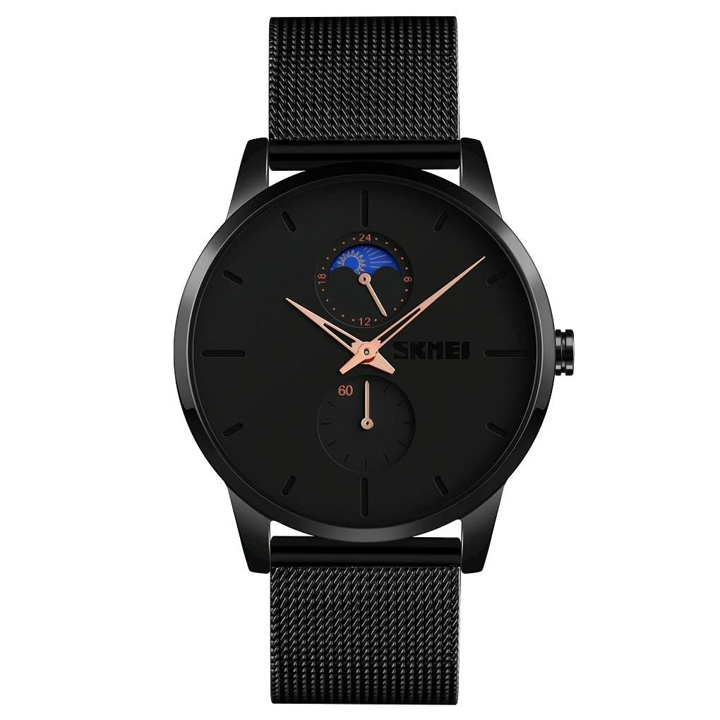 Men Simple Business Sports Watch - Quartz Movement - Rose