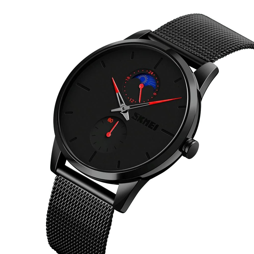 Men Simple Business Sports Watch - Quartz Movement - White