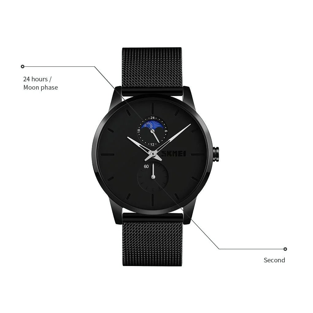 Men Simple Business Sports Watch - Quartz Movement - White