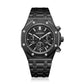 Men Simple Steel Quartz Watch with Band - 6835 - Silver