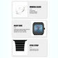 Men Square Steel Strap Quartz Watch - Casual Style - Black