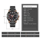 Men Stainless Steel Quartz Watch with Luminous Calendar