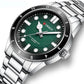 Men Steel Strap Business Quartz Watch - Sporty Design