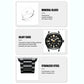 Men Steel Strap Business Quartz Watch - Sporty Design