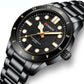 Men Steel Strap Business Quartz Watch - Sporty Design