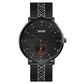 Men Striped Arabic Numeral Mesh Quartz Watch - Horizontal