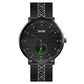 Men Striped Arabic Numeral Mesh Quartz Watch - Horizontal