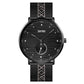 Men Striped Arabic Numeral Mesh Quartz Watch - Horizontal