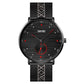Men Striped Arabic Numeral Mesh Quartz Watch - Horizontal
