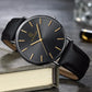 Men Waterproof Steel Mesh Quartz Watch - Ultra-thin