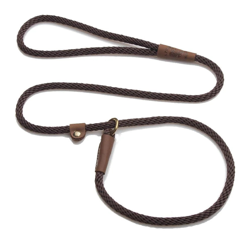 Mendota British Style Slip Leash 1/2in x 4ft (13mm x 1.2m)