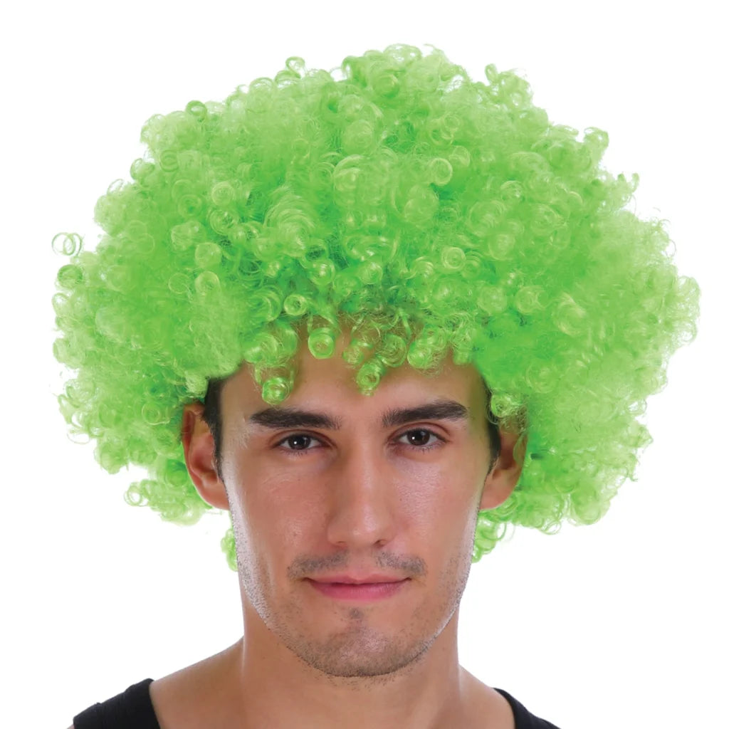 Mens DELUXE AFRO WIG Curly Hair Costume Party Fancy Disco