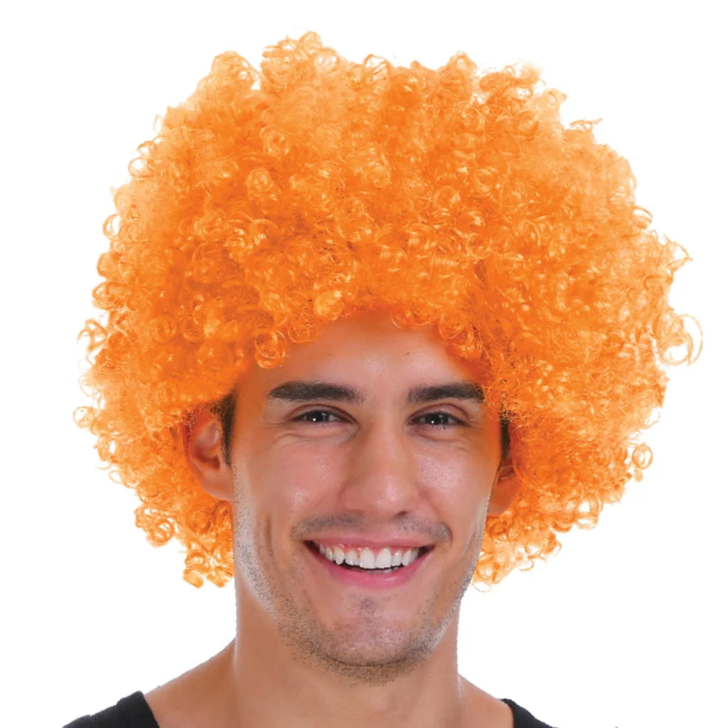 Mens DELUXE AFRO WIG Curly Hair Costume Party Fancy Disco