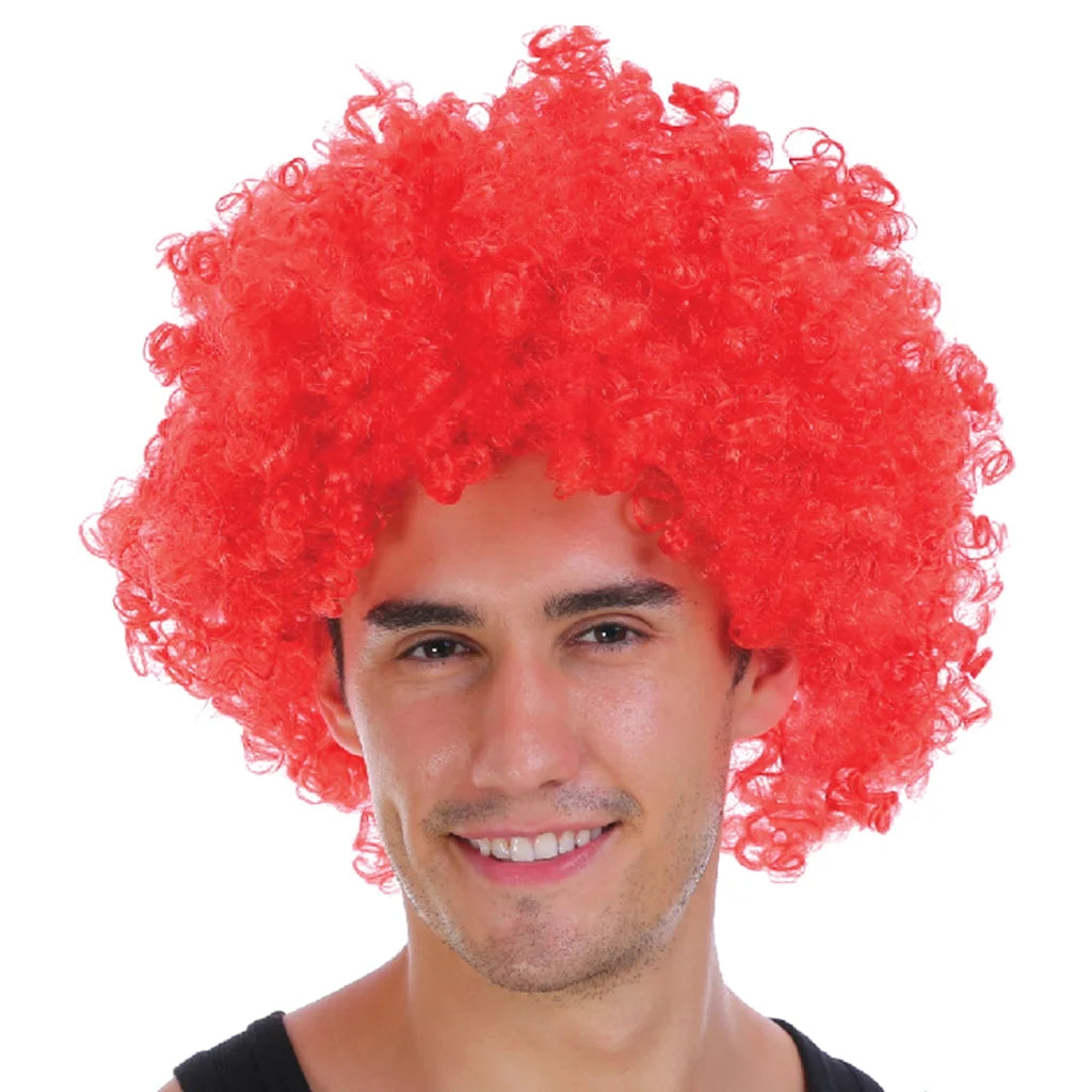 Mens DELUXE AFRO WIG Curly Hair Costume Party Fancy Disco