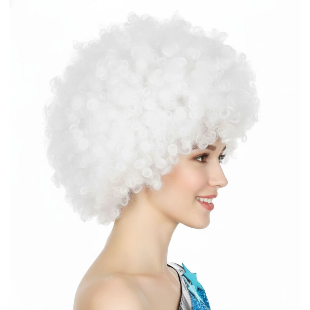 Mens DELUXE AFRO WIG Curly Hair Costume Party Fancy Disco