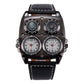 Men’s Multi-Dial Sports Watch - Dual Time Zone Compass