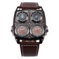 Men’s Multi-Dial Sports Watch - Dual Time Zone Compass