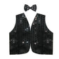 Mens SEQUIN VEST Dance Costume Party Coat Disco Accessory