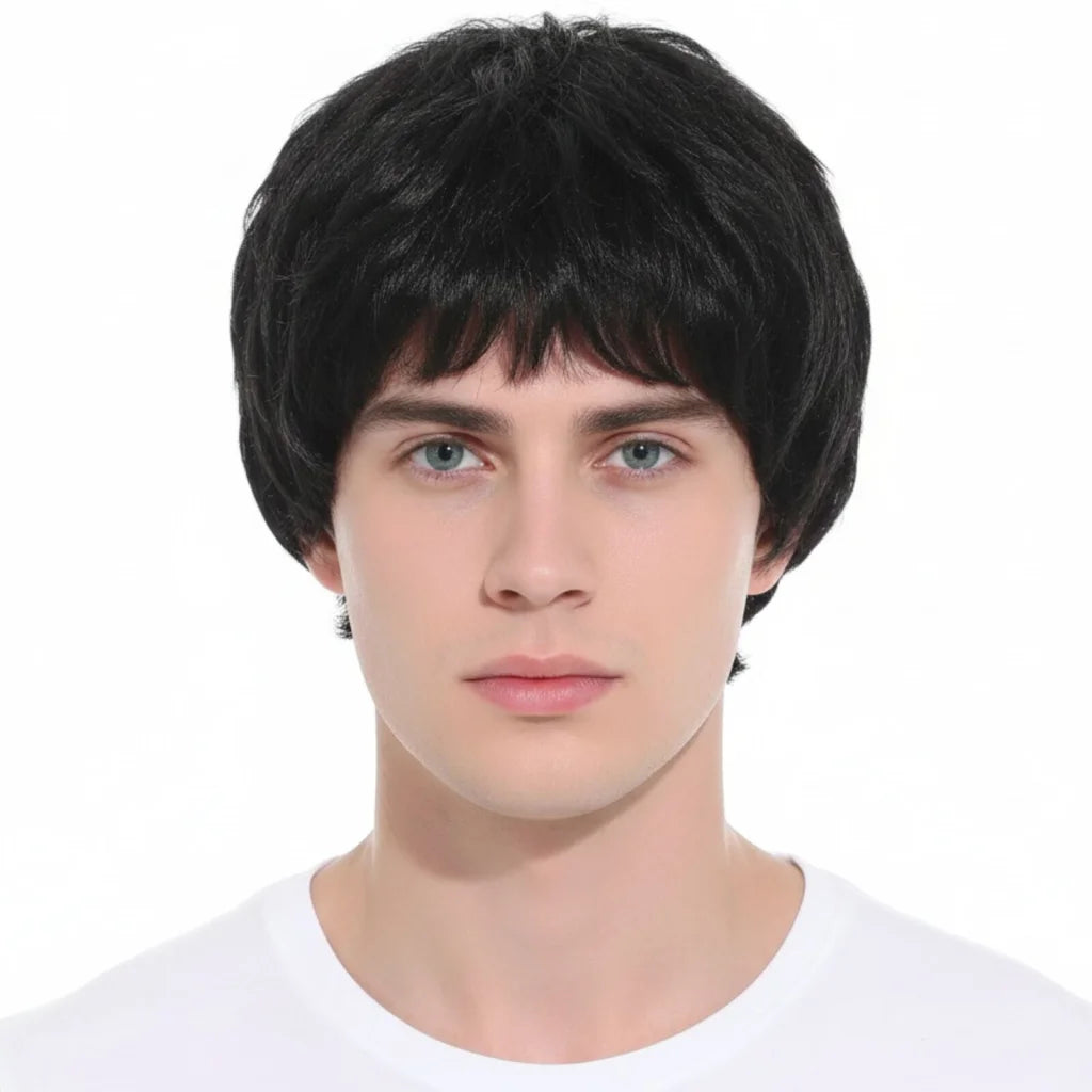 Mens Short Party Wig Costume Party Dress Up Fancy Classic