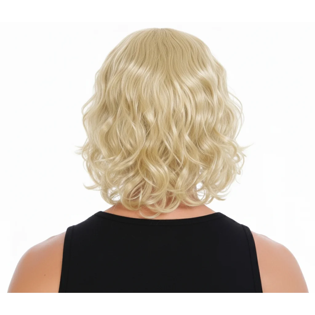 MENS WAVY WIG Curly Long Hair Disco Punk Rock Party Costume